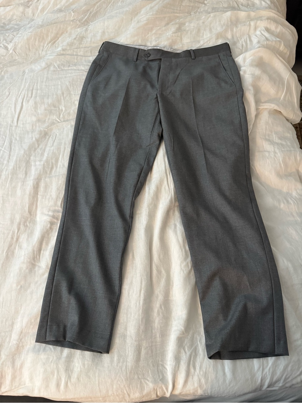 Samuelsohn Grey Wool Pants